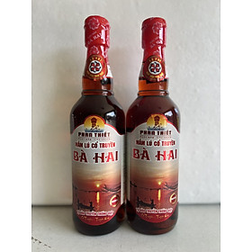 Thùng Nước Mắm Nhỉ Lú Cổ Truyền Bà Hai MS40B ( 6 chai thủy tinh x 500ml )