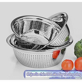 Mua rổ inox  rá vo gạo inox 304% cao cấp