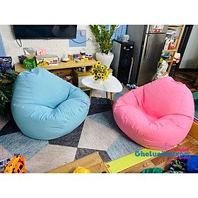 Mua Bộ ghế hạt xốp: Ghế lười + đôn gác  đơn màu  vải kaki/da lộn/ nhung/ thô  có xốp