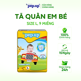 Tã/Bỉm Quần Em Bé Pep.up Extra Dry Gói Nhỏ Siêu Mềm Mại, Siêu Khô Thoáng, Kháng Khuẩn Size S11, M10, L9, XL8