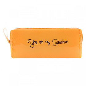 Bóp Viết Nhựa Trong Vi Va (8.5 x 20 cm) - Cam( Mẫu Ngẫu Nhiên)