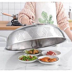 Lồng bàn i nốc,lồng bàn inox dầy cao cấp 3 cỡ 55cm 60cm 65cm