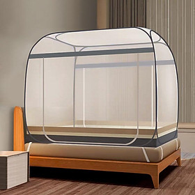 Mua Mùng Ngủ Xếp Gọn Có Lối Ra Vào Dây Kéo Tiện Lợi Kích Cỡ Màn Ngủ 1x1.9m 1.5x2m Rộng Dài