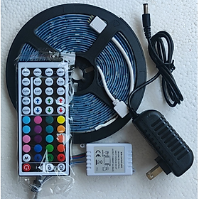 Cuộn đèn led trang trí quấn cây rgb siêu sáng, dài 5m kèm remote 44 phím