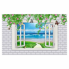 Tranh Dán Cửa Sổ Phong Cảnh 3D CS0101 (150 x 100 cm)