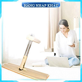 Cây lau nhà tự vắt thông minh xoay 360 độ chổi phẳng lau nước sàn nhà tường gỗ siêu sạch