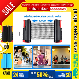 Cọc Lưới Bóng Bàn Rút Gọn Chất Liệu ABS Cao Cấp Chiều Dài Điều Chỉnh Tới 1,7m Chính Hãng dododios