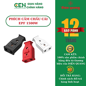 Phích Cắm Điện Chấu Cái ĐQ EPF 3 Màu 1500W Tiện Dụng