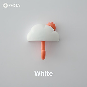 GIGA Essential phong cách Bắc Âu Ins không đục lỗ liền mạch dán mạnh mẽ/móc treo tường không có móc khóa móc/cửa phòng tắm phòng ngủ nhiều màu hoạt hình móc nữ/móc hình đám mây