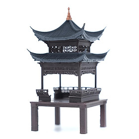 Mua Mô hình tiểu cảnh VỌNG NGUYỆT THỦY ĐÌNH - bán cạn - bể cá - hòn non bộ - terrarium - tinh xảo - chất lượng cao