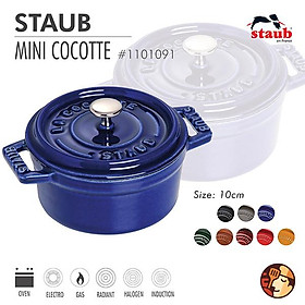 Mua  CHÍNH HÃNG Nồi Gang Tròn Staub Đường Kính 10cm  Nồi Gang Đúc Nguyên Chất Nhập Đức  Dùng Cho Mọi Loại Bếp