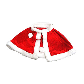 Red Velvet Cape Dress up Christmas Costume Cloak for Carnival Xmas Supplies