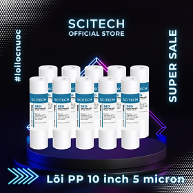 Mua Combo 10 lõi lọc PP 10 inch 5 micron - Lõi số 1 máy lọc nước Nano/UF/RO  bộ lọc thô - Hàng chính hãng