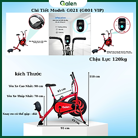 Xe Đạp Tập Gym Tập Thể Dục Tại Nhà Galen G021 Xe Đạp Có Đồng Hồ Hiển Thị Chỉ Số Calo Cải Tiến Đĩa Xoay Eo Đa Năng