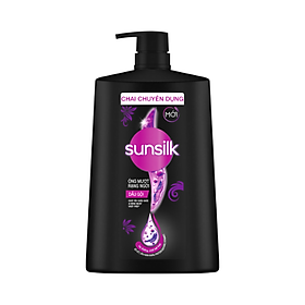 Dầu gội Sunsilk Óng Mượt Rạng Ngời 1.4kg giúp tóc chắc khoẻ, bóng mượt với Bồ Kết, dầu Hạnh Nhân, Protein Gạo Đen và Vitamin E