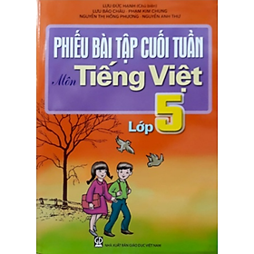 Hình ảnh Sách - Phiếu bài tập cuối tuần Môn Tiếng Việt Lớp 5