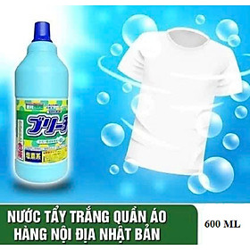 [KoSuyTu] Dung Dịch Tẩy Trắng Quần Áo Nội Địa Nhật 600ml – Đánh Bay Vết Bẩn Cứng Đầu, Trả Lại Sắc Trắng Tinh Khôi - Giặt Tay Giặt Máy Đều Được
