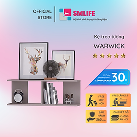 Kệ gỗ trang trí trưng bày hiện đại SMLIFE Warwick