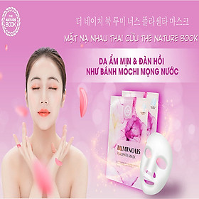 Mặt Nạ Nhau Thai Cừu The Nature Book Luminous Placenta Mask - 10 Miếng