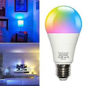 Smart LED Light Bulb RGBCW WiFi Dimmable Works with Alexa