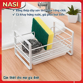 Kệ để đồ rửa chén bát NASI bằng thép dày sơn tĩnh điện cứng chắc đa năng