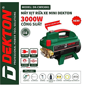 Máy rửa xe DK 3001 là máy bơm cao áp có công suất 3000W