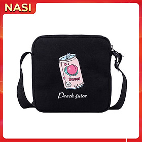 Túi đeo chéo Peach Juice NASI T1024 phong cách hàn quốc túi đeo vai nữ thời trang dạo phố dễ thương vải đẹp