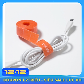 Băng gai dính quấn gọn dây cáp điện thoại, máy tính, dây điện BCASE - Hàng chính hãng