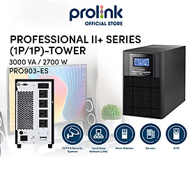 Mua Bộ lưu điện UPS Online PROLiNK PRO903ES (3000VA/2700W) chống mất điện  xung nhiễu  phù hợp với mọi môi trường điện - Hàng chính hãng