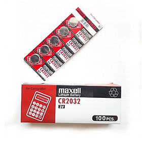 Pin CMOS Maxell CR2032 Lithium 3V ( 1 vỉ 5 viên)- Hàng chính hãng 100