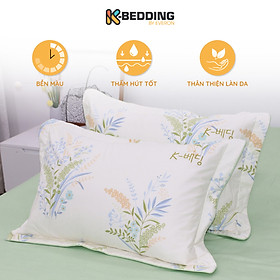 Vỏ Gối Nằm Chần Bông Cotton K-bedding by Everon 45x65cm ( 1 cặp)