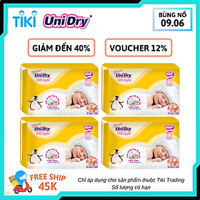 Combo 4 Tã Dán Sơ Sinh UniDry NB36 (36 Miếng)