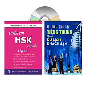 Sách - combo Luyện thi HSK cấp tốc tập 2 tương đương HSK 3+4 kèm CD + Hội