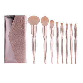 Bộ cọ trang điểm hồng pastel ngọt ngào Valentine-PINK140293 Tặng túi đựng cọ lấp lánh