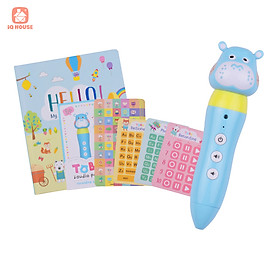 iQ House Cartoon Audio Pen Set Intelligent Reading Pen Early Education with Vocabulary Book/Storybooks/Audio Reading