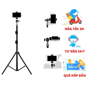Mua Chân đế điện thoại  máy ảnh  dùng để livestream  chụp ảnh  quay tiktok  kiêm gắn đèn livestream   tặng kèm remote bluetooth - Hàng chính hãng