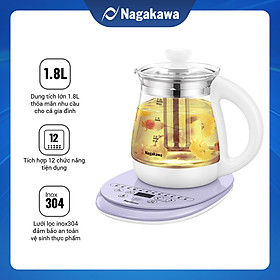 Mua Ấm siêu tốc thủy tinh đa năng Nagakawa NAG0316 (1.8 Lít) - Hàng chính hãng