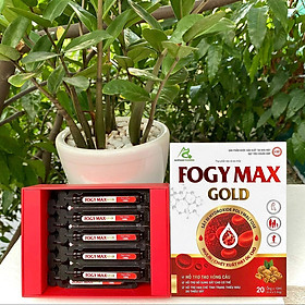 Ống Uống Bổ Sung Sắt ,Hổ Trợ Tạo Hồng Cầu FOGY MAX GOLD Hộp 20 Ống - Hộp cứng