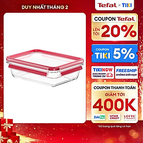 Mua Hộp bảo quản thực phẩm thủy tinh Tefal Masterseal Glass 1100ml - Hàng chính hãng