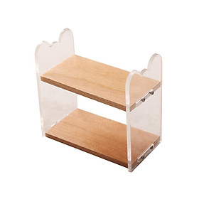 1:12 Dollhouse Storage Shelves Wood Shelf Mini for Dolls House DIY Furniture
