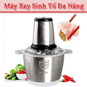 Mua Máy Cối Xay Cầm Tay Dung Tích 2 Lít Inox 4 Lưỡi Công Suất 250W