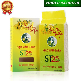 Gạo Mầm Gaba ST25 Ông Cuamềm cơm dễ ăn tốt cho người lớn tuổi, tiểu đường