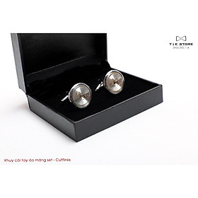 Khuy Cài tay áo Măng Set cao cấp đính đá - cufflinks , tặng kèm hộp nhỏ, hình ngựa phi