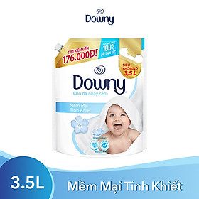 Nước Xả Vải Downy Mềm Mại Tinh Khiết (3.5L/ Túi)