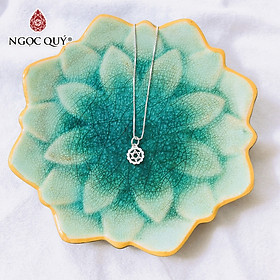 Dây chuyền bạc mặt ngôi sao trắng treo - Ngọc Quý Gemstones