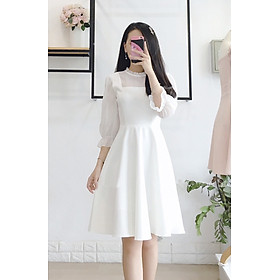 Đầm trắng dự tiệc dạo phố cực cute KingZone DTKZ002