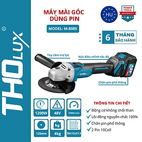 Mua Máy mài góc dùng pin Tholux M-8085 1200W 125MM (kèm pin và sạc) - Hàng chính hãng
