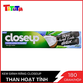 Kem Đánh Răng Closeup Than Hoạt Tính Detox 180gr