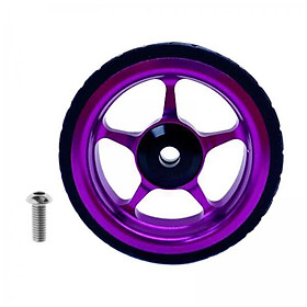 2-4pack Easy Wheel for  Folding Bike EZ Wheels Wheel Easywheel Purple