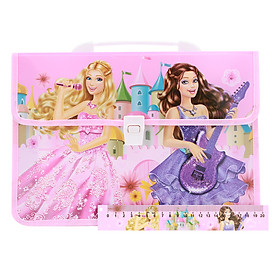 Combo Cặp Học Sinh 2 Ngăn Và Thước Nhựa - Hình Công Chúa